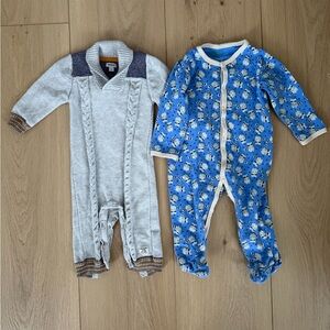 Pair of Baby Sleepers/Playsuits (Size 6-9m)